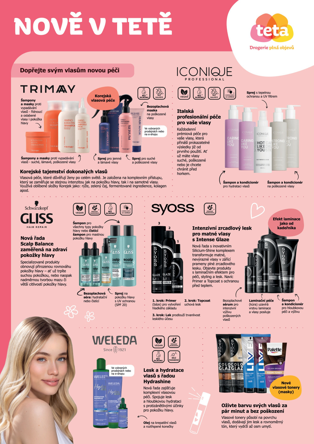 Leták Teta drogerie - Nově v Tetě - strana 1
