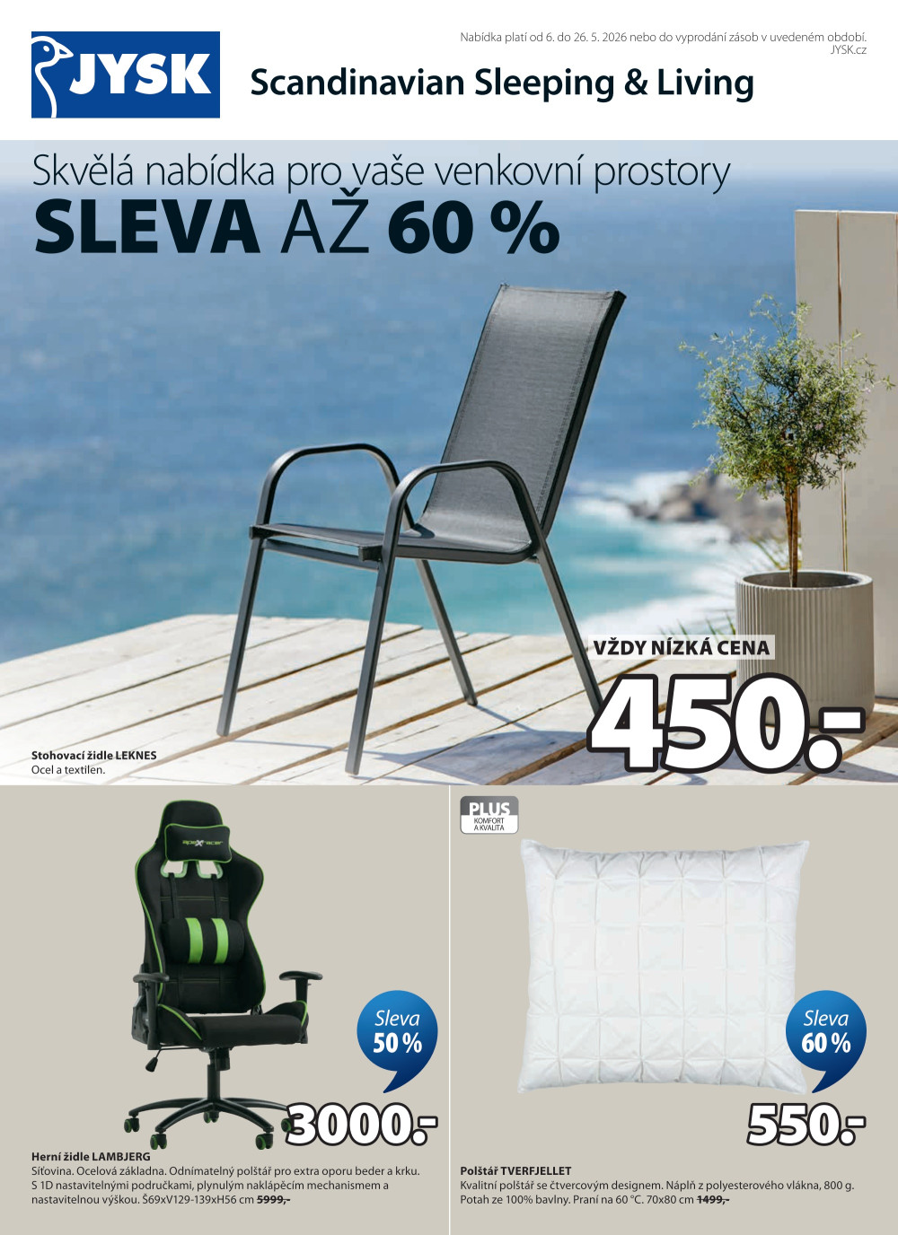 Leták Jysk leták - Sleva až 60 % - strana 1