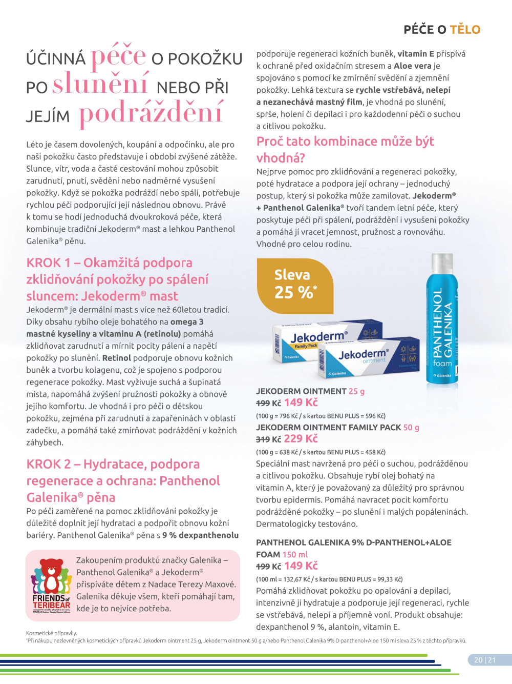 Leták BENU Lékárna - Dermo - strana 21