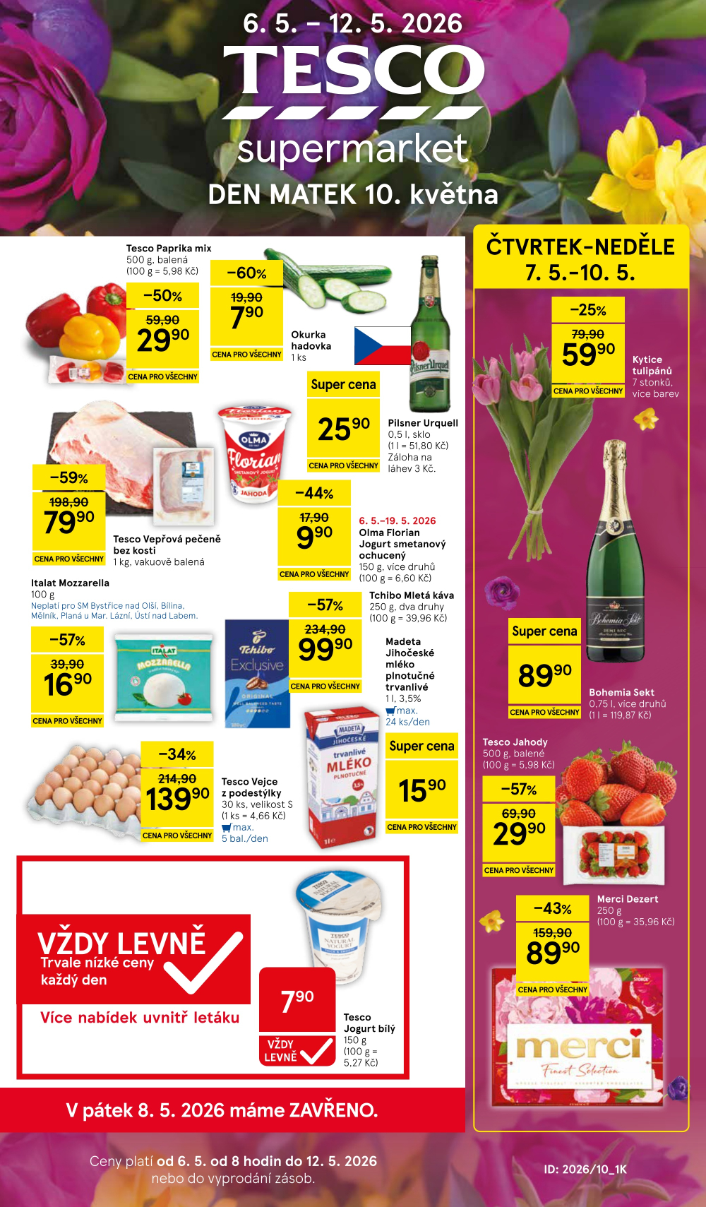 Leták Tesco supermarket leták - strana 1