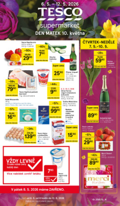 Tesco supermarket leták