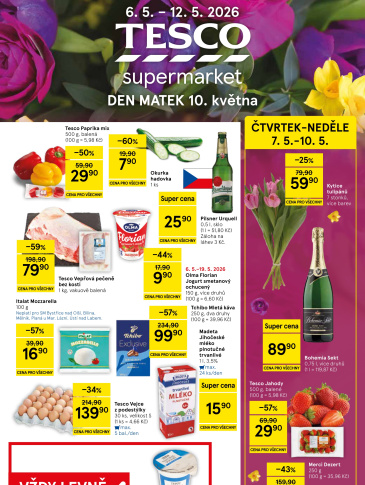 Tesco supermarket leták