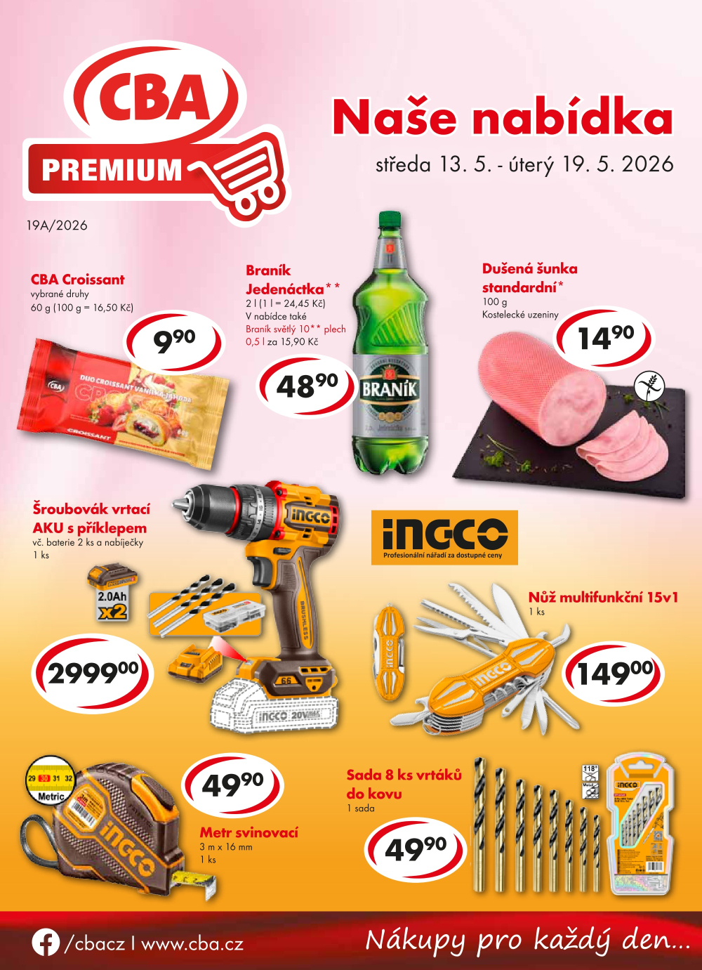Leták CBA Premium leták - strana 1