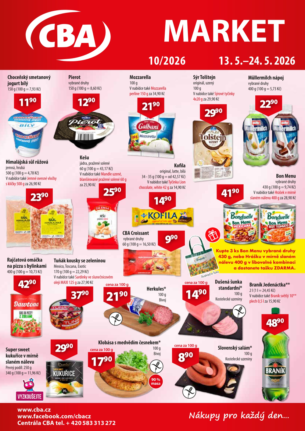 Leták CBA Market leták - strana 1