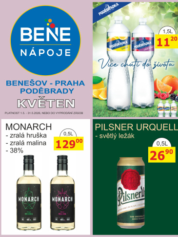 BENE NÁPOJE leták