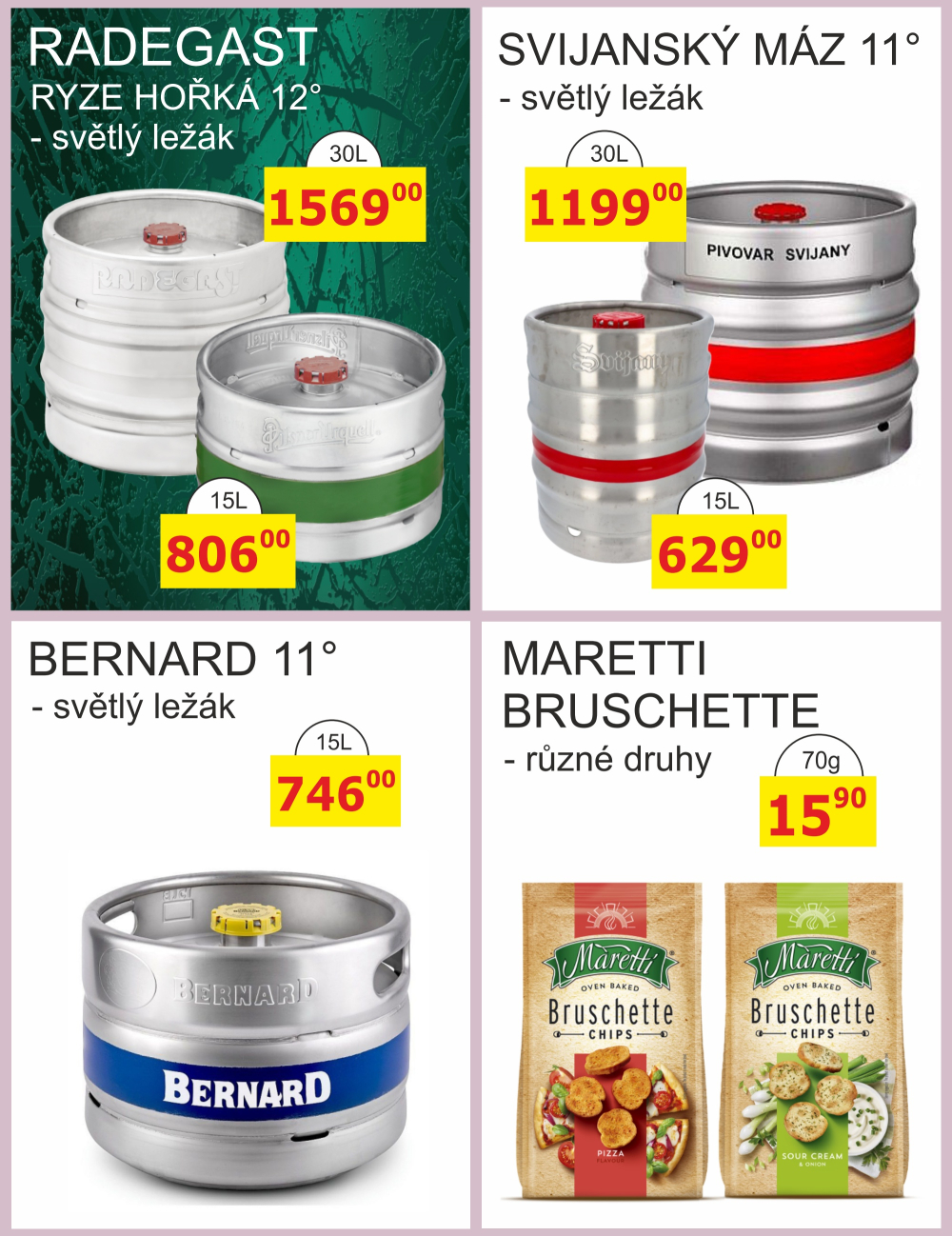 Leták BENE NÁPOJE leták - strana 2