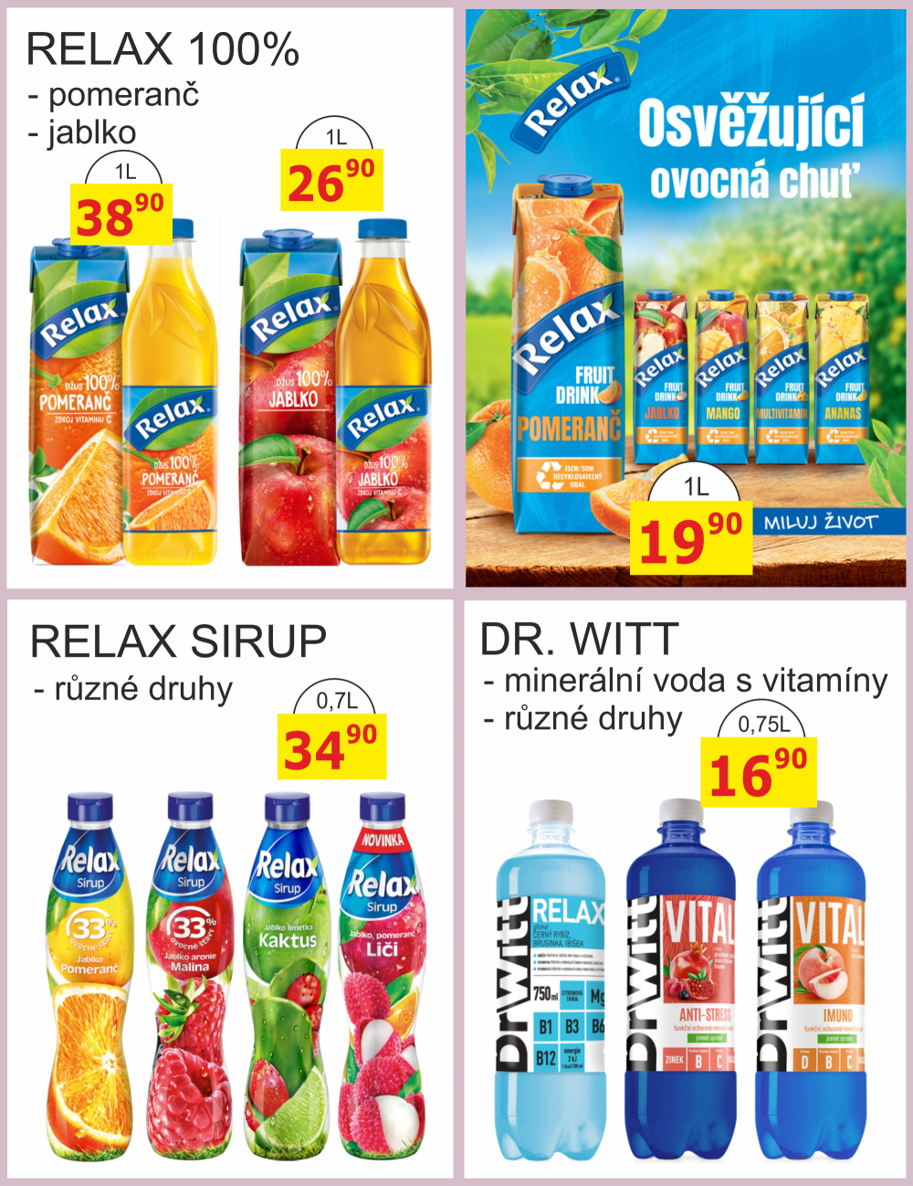 Leták BENE NÁPOJE leták - strana 9