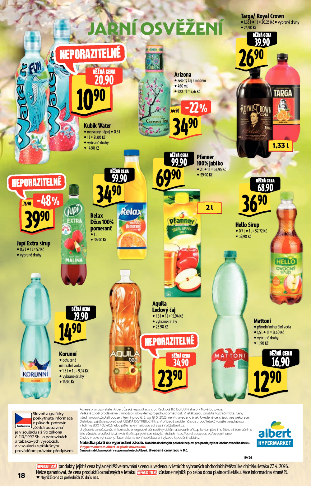 Leták Albert Hypermarket - Akční katalog - strana 18
