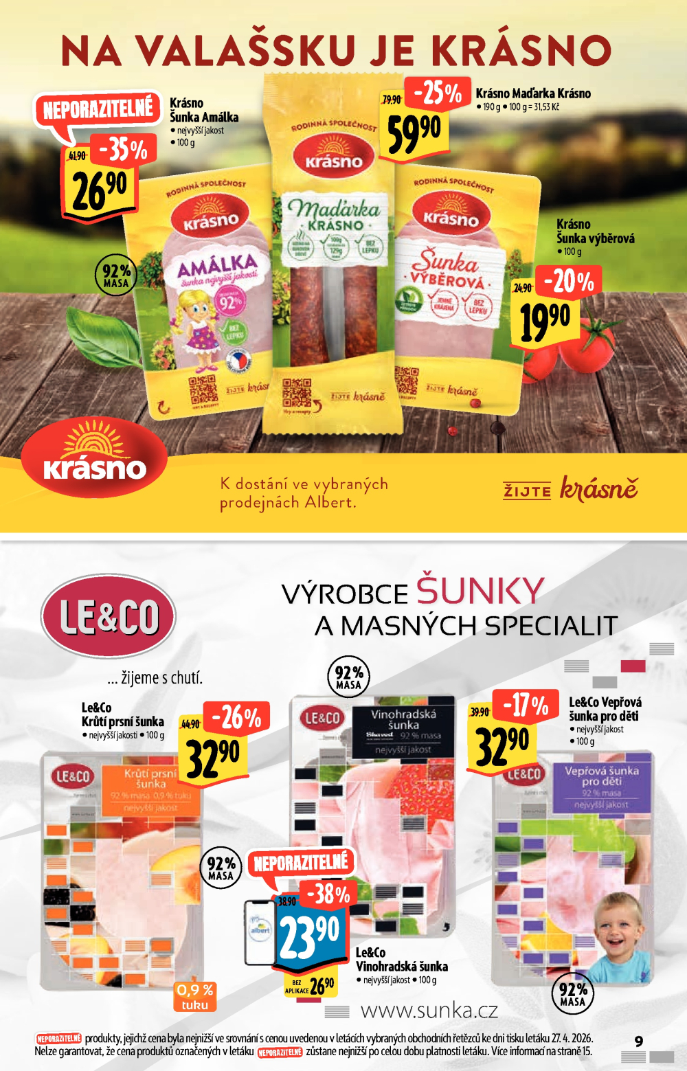 Leták Albert Hypermarket - Akční katalog - strana 9