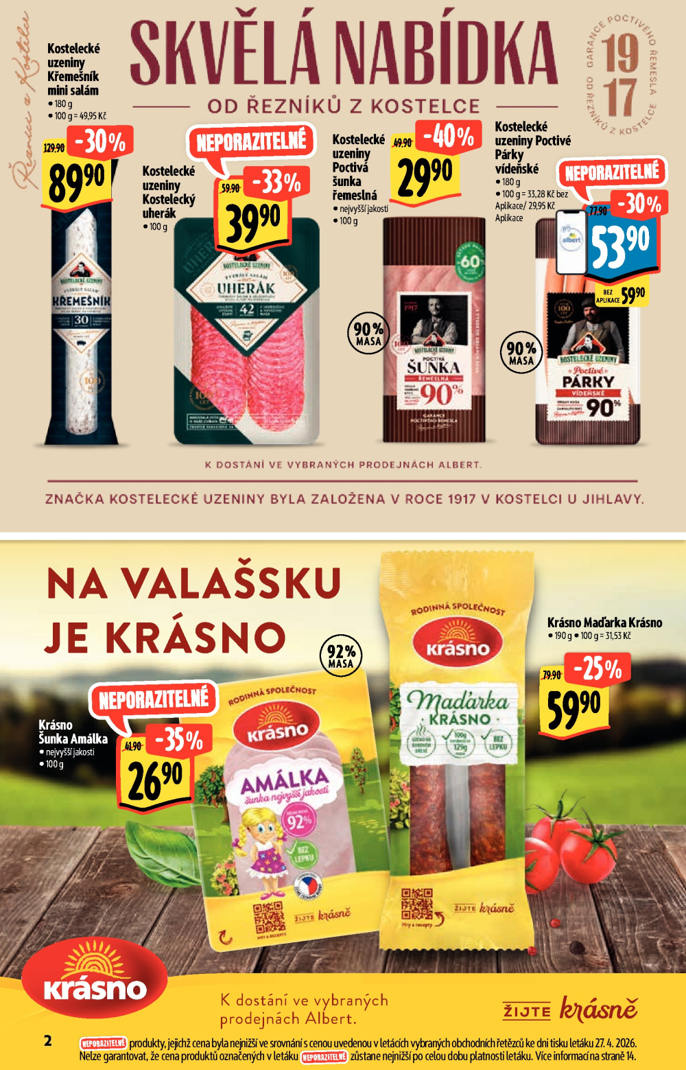 Leták Albert Supermarket - Akční katalog - strana 2