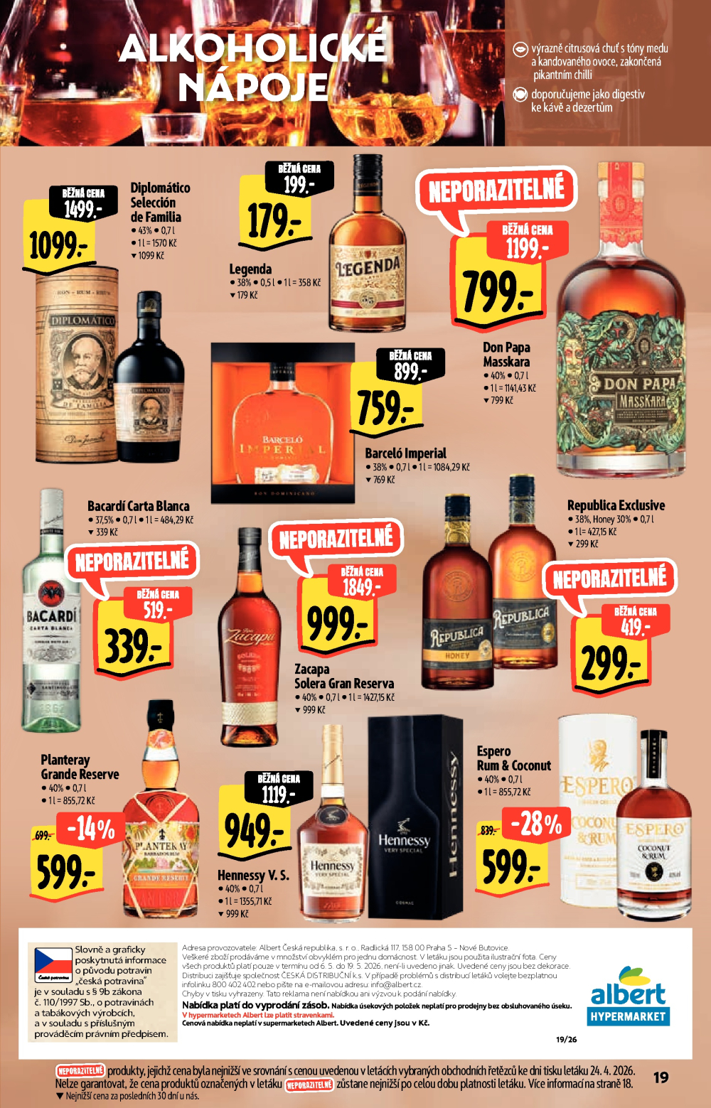 Leták Albert Hypermarket - Jarní vinný katalog - strana 19