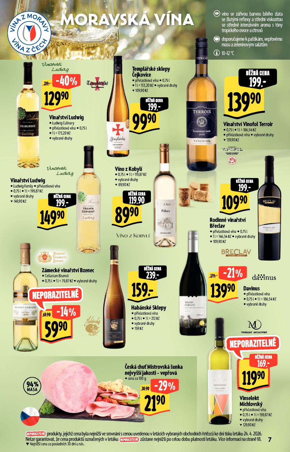 Leták Albert Hypermarket - Jarní vinný katalog - strana 7