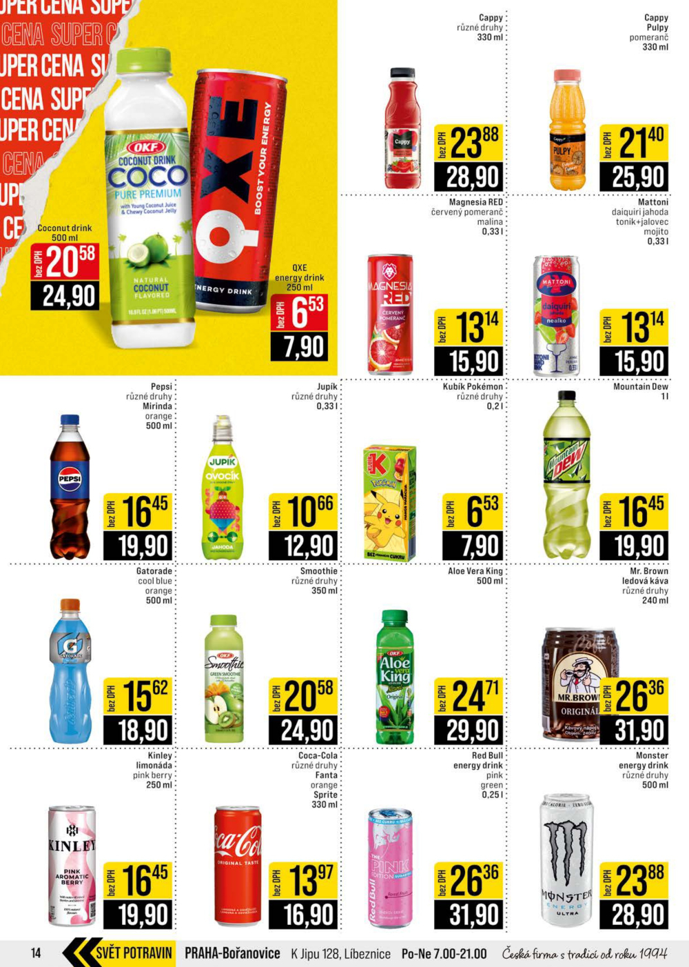 Leták JIP leták CC Cash & Carry - Brno, Ostrava, Praha, Polička, Olomouc, Karlovy Vary, Zlín, Jilemnice, Pardubice - strana 14