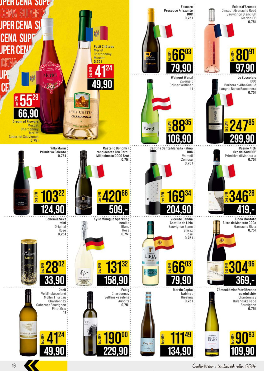 Leták JIP leták CC Cash & Carry - Brno, Ostrava, Praha, Polička, Olomouc, Karlovy Vary, Zlín, Jilemnice, Pardubice - strana 16