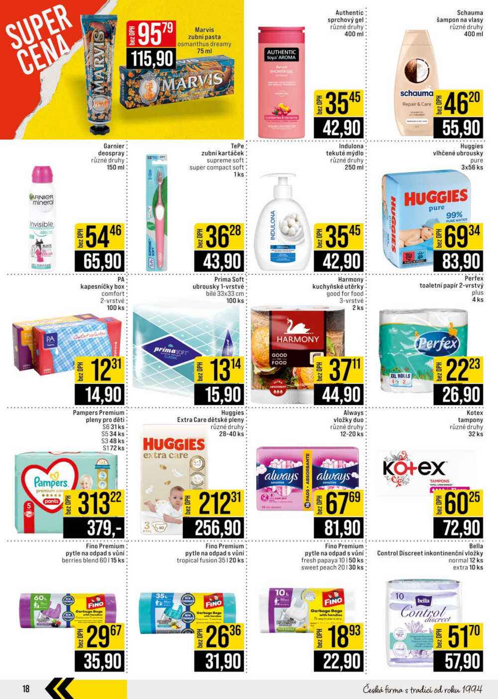 Leták JIP leták CC Cash & Carry - Brno, Ostrava, Praha, Polička, Olomouc, Karlovy Vary, Zlín, Jilemnice, Pardubice - strana 18