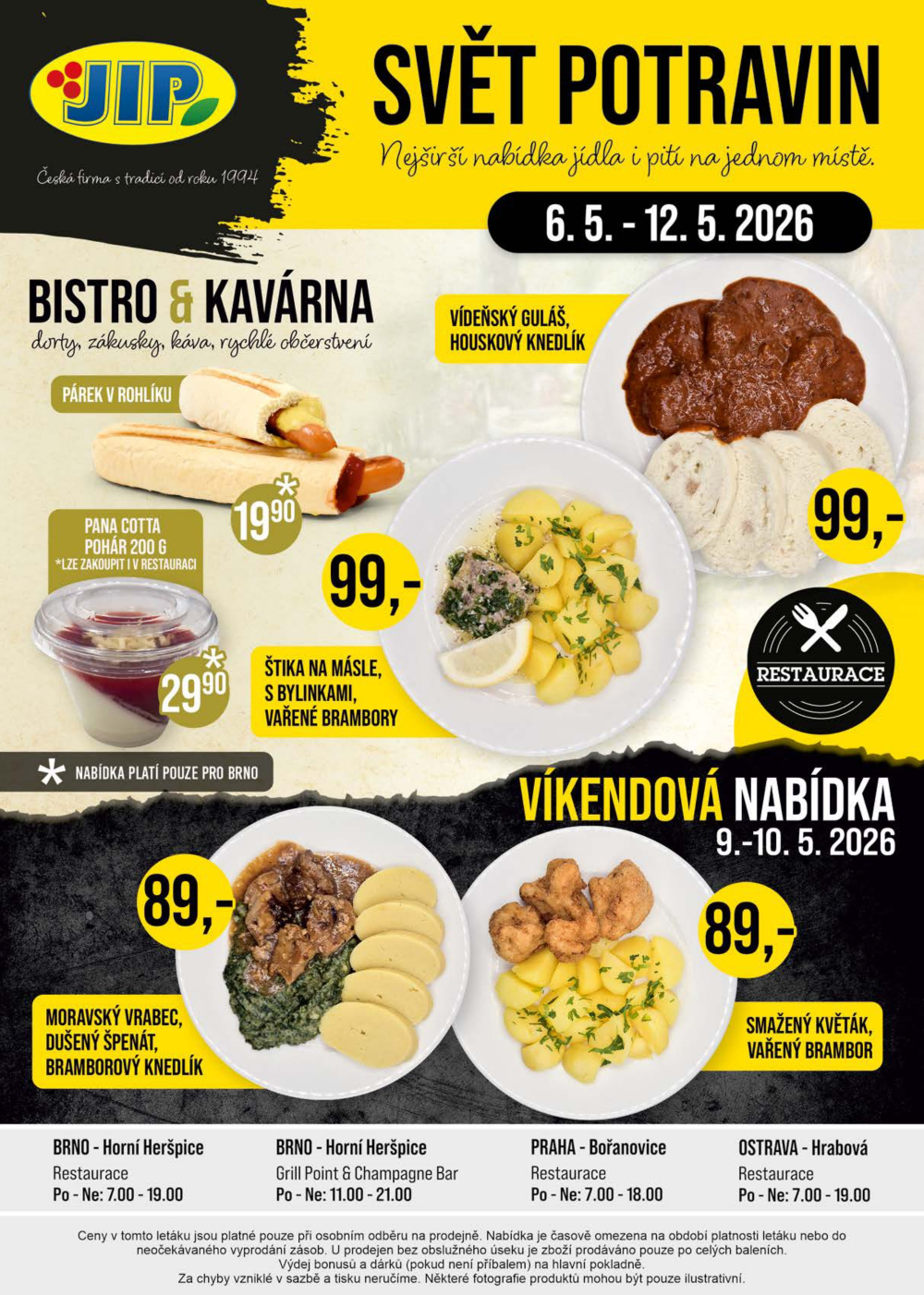Leták JIP leták CC Cash & Carry - Brno, Ostrava, Praha, Polička, Olomouc, Karlovy Vary, Zlín, Jilemnice, Pardubice - strana 20