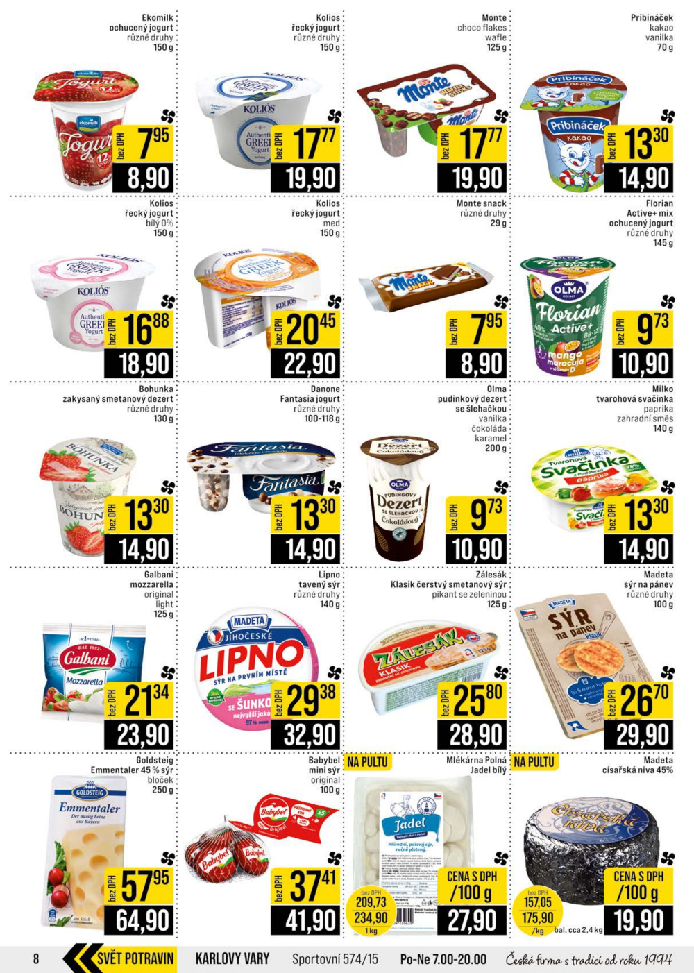 Leták JIP leták CC Cash & Carry - Brno, Ostrava, Praha, Polička, Olomouc, Karlovy Vary, Zlín, Jilemnice, Pardubice - strana 8