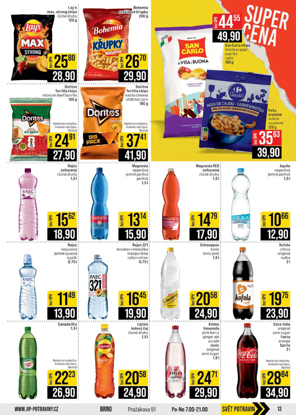Leták JIP leták CC Cash & Carry - České Budějovice, Most, Náchod, Svoboda nad Úpou, Sušice - strana 13