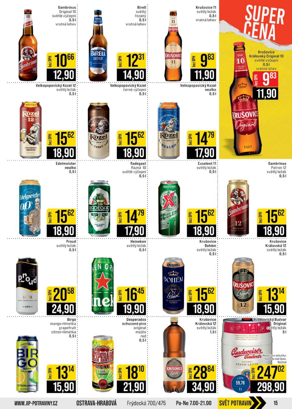 Leták JIP leták CC Cash & Carry - České Budějovice, Most, Náchod, Svoboda nad Úpou, Sušice - strana 15
