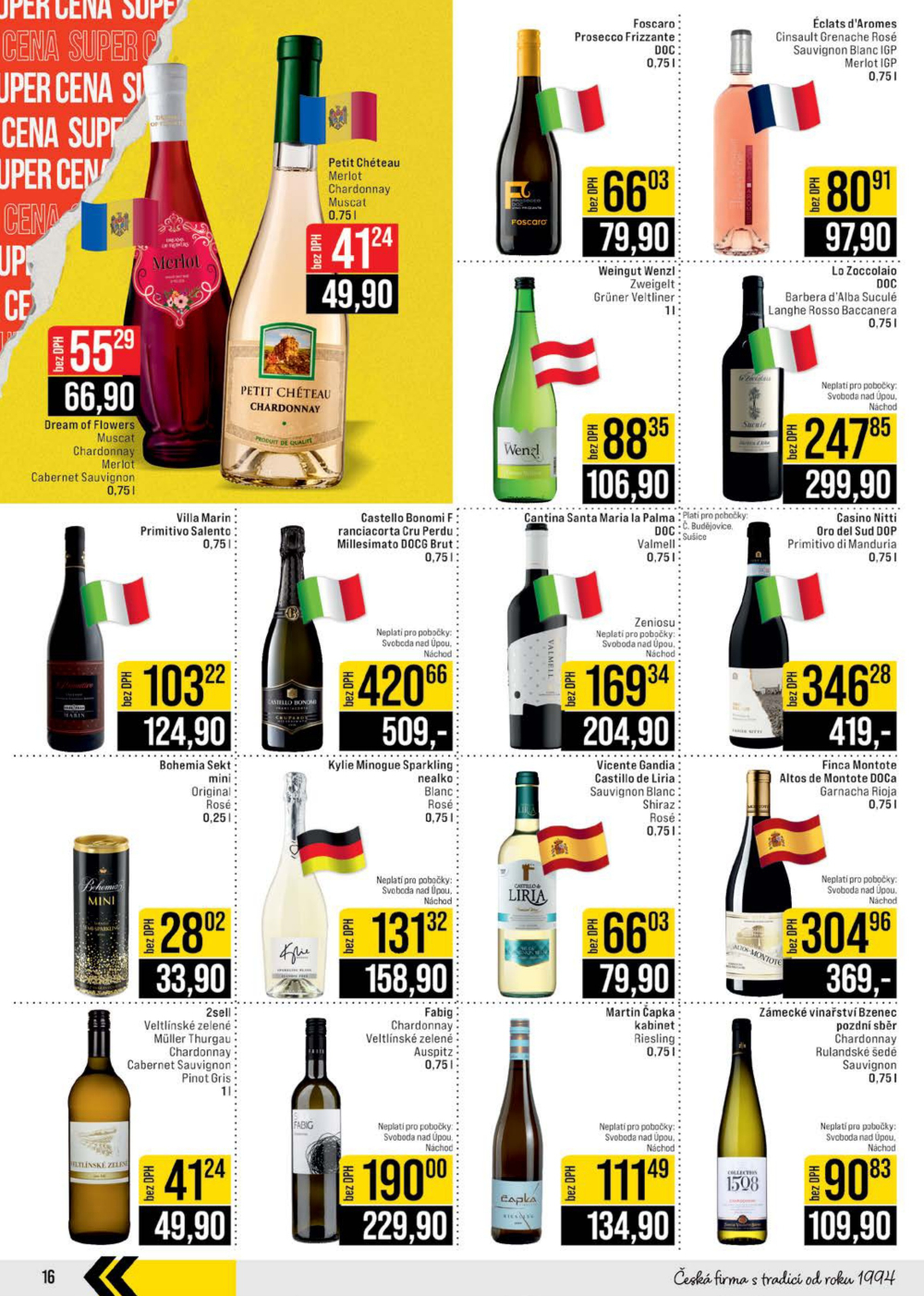 Leták JIP leták CC Cash & Carry - České Budějovice, Most, Náchod, Svoboda nad Úpou, Sušice - strana 16
