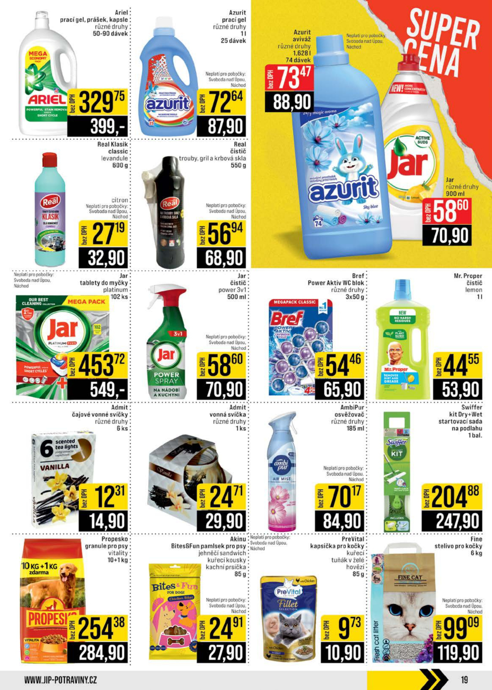 Leták JIP leták CC Cash & Carry - České Budějovice, Most, Náchod, Svoboda nad Úpou, Sušice - strana 19