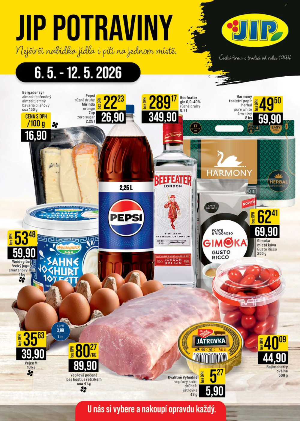 Leták JIP leták CC Cash & Carry - České Budějovice, Most, Náchod, Svoboda nad Úpou, Sušice - strana 1