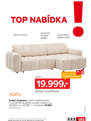 XXXLutz leták - TOP nabídka sedací souprava Xora