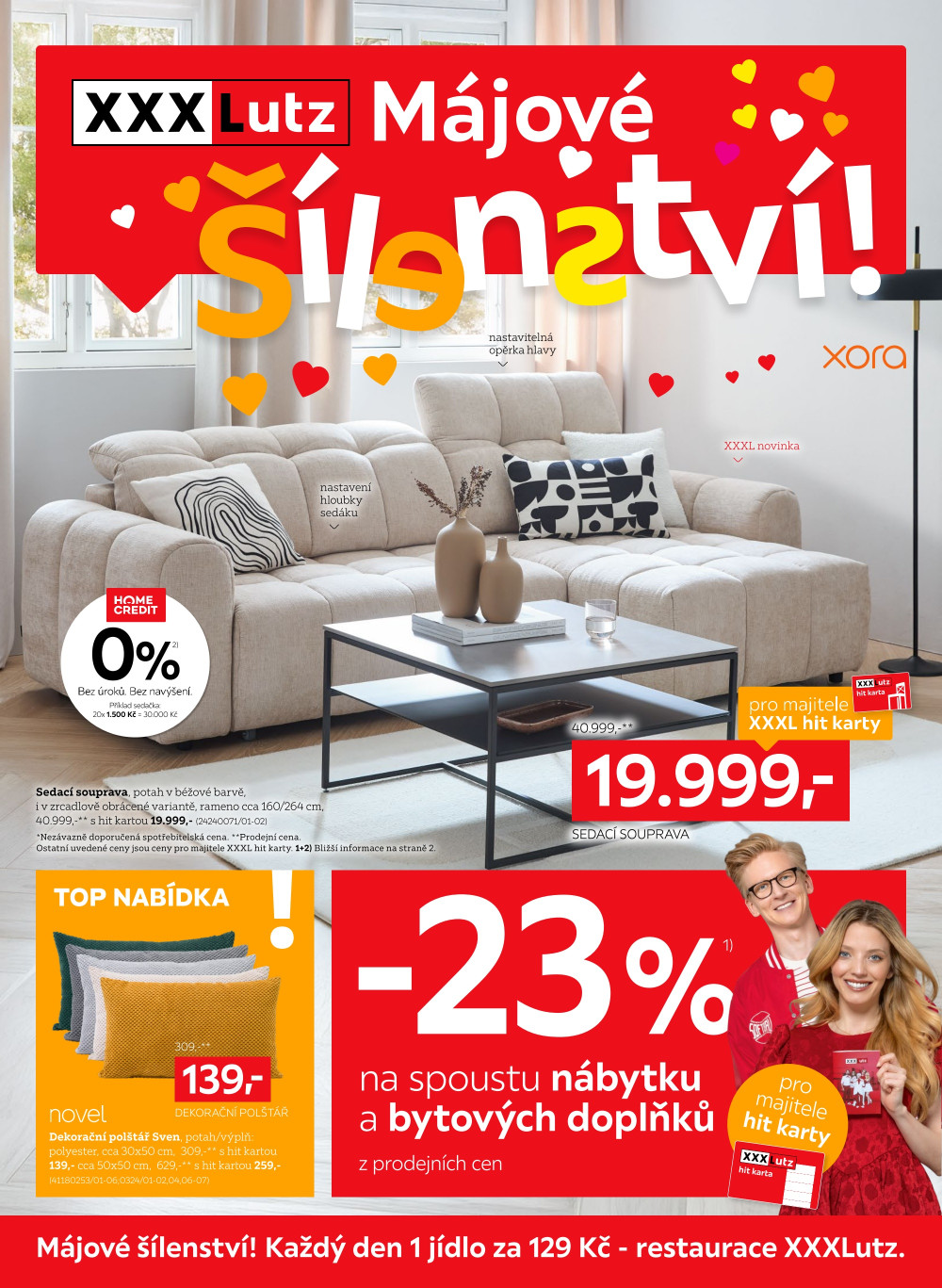 Leták XXXLutz leták - Májové šílenství - strana 1