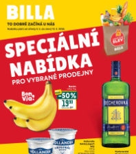 Akční leták BILLA  - Speciální nabídka pro vybrané prodejny