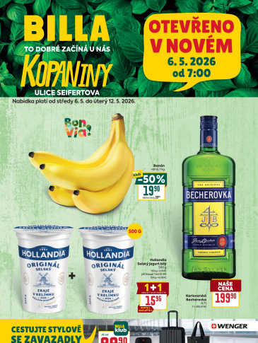 BILLA leták - Přerov, Seifertova