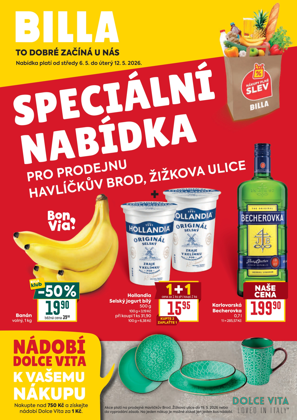 Leták BILLA leták - Speciální nabídka pro Havlíčkův Brod, Žižkova ulice - strana 1