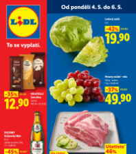 Akční leták Lidl  od pondělí