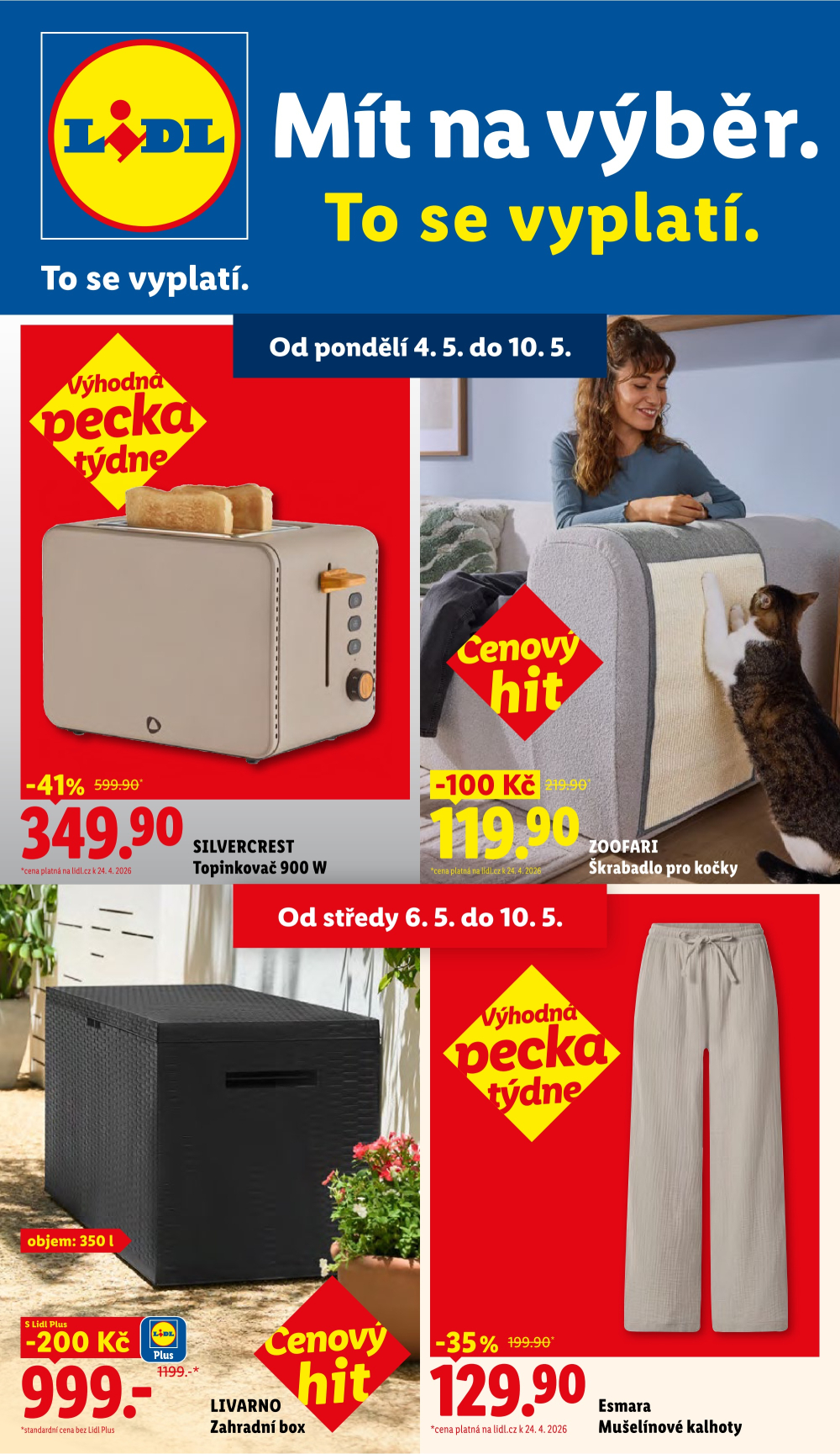 Leták Lidl leták - Nabídka spotřebního zboží - strana 1
