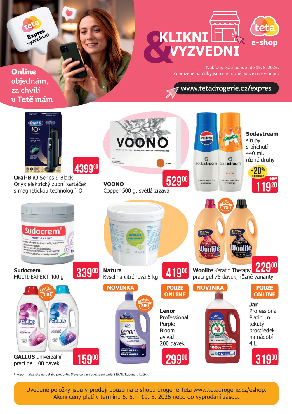 Leták Teta drogerie - Speciální nabídka e-shop - strana 1
