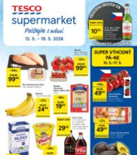 Akční leták Tesco supermarket 