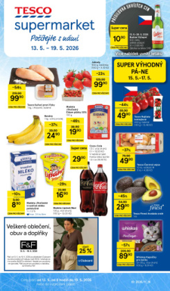 Tesco supermarket leták
