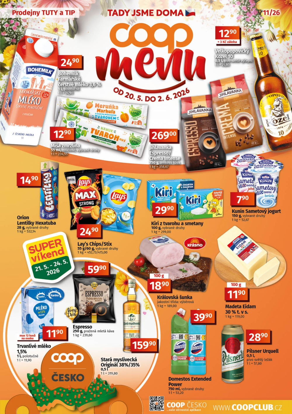 Leták COOP leták - TIP a TUTY Menu - strana 1