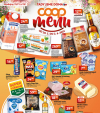 Akční leták COOP  - TIP a TUTY Menu