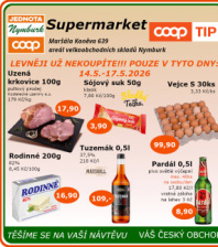 Akční leták COOP Jednota Nymburk Supermarket 
