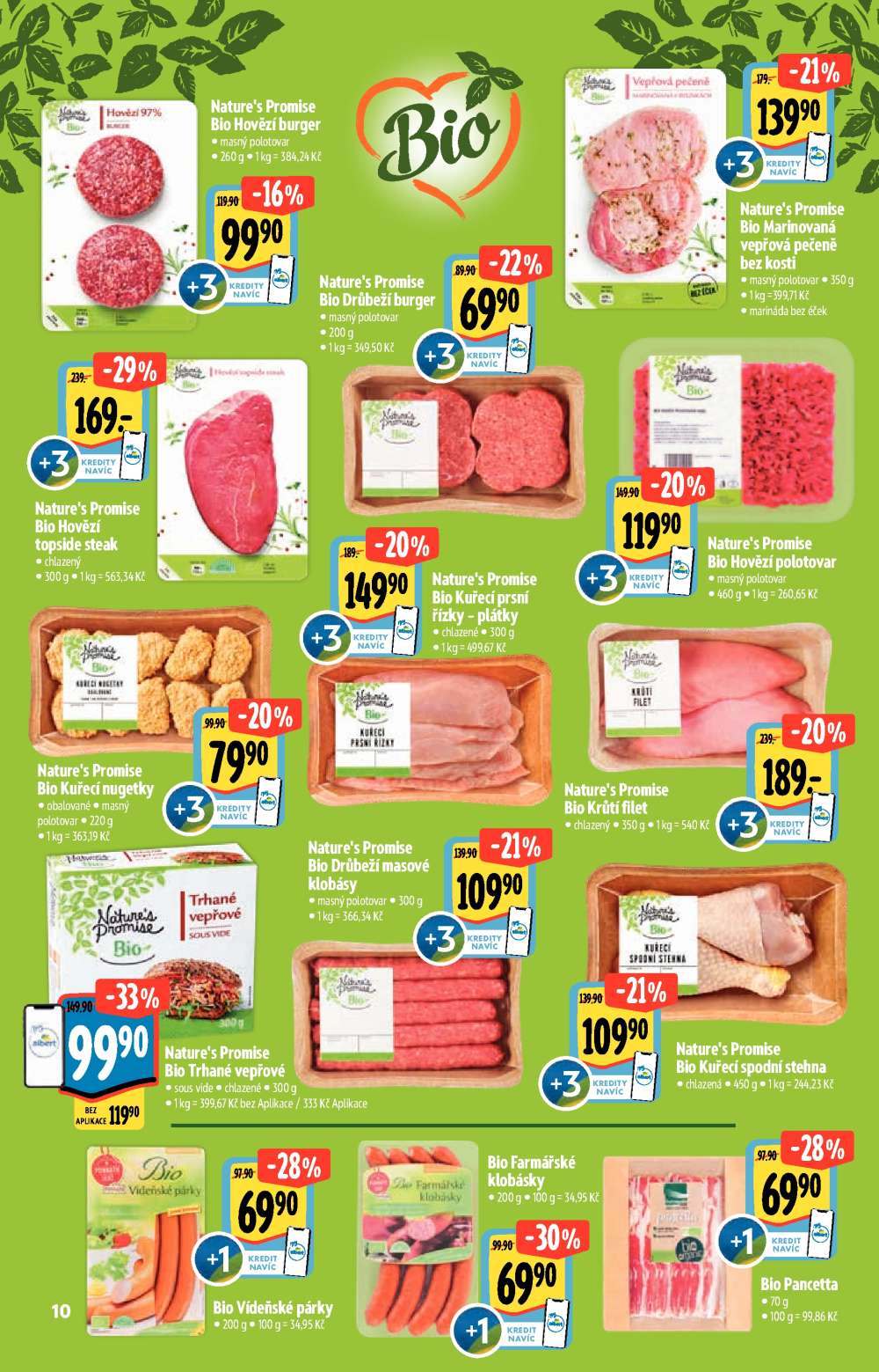 Leták Albert Hypermarket - Akční katalog Bio - strana 10