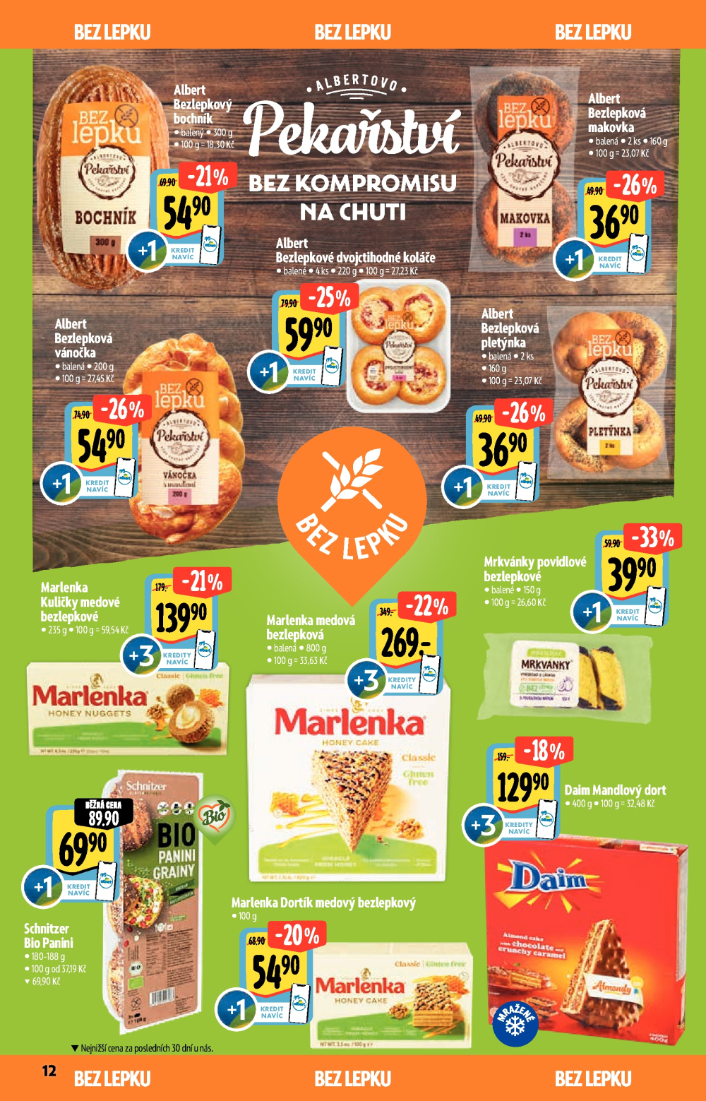 Leták Albert Hypermarket - Akční katalog Bio - strana 12