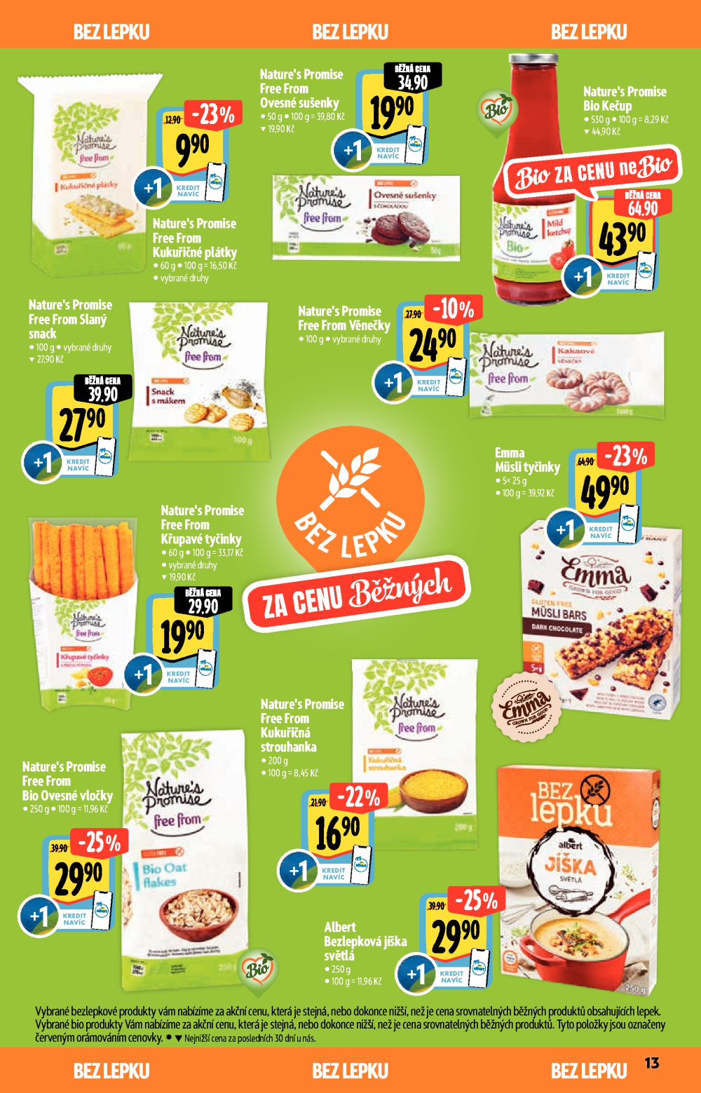 Leták Albert Hypermarket - Akční katalog Bio - strana 13