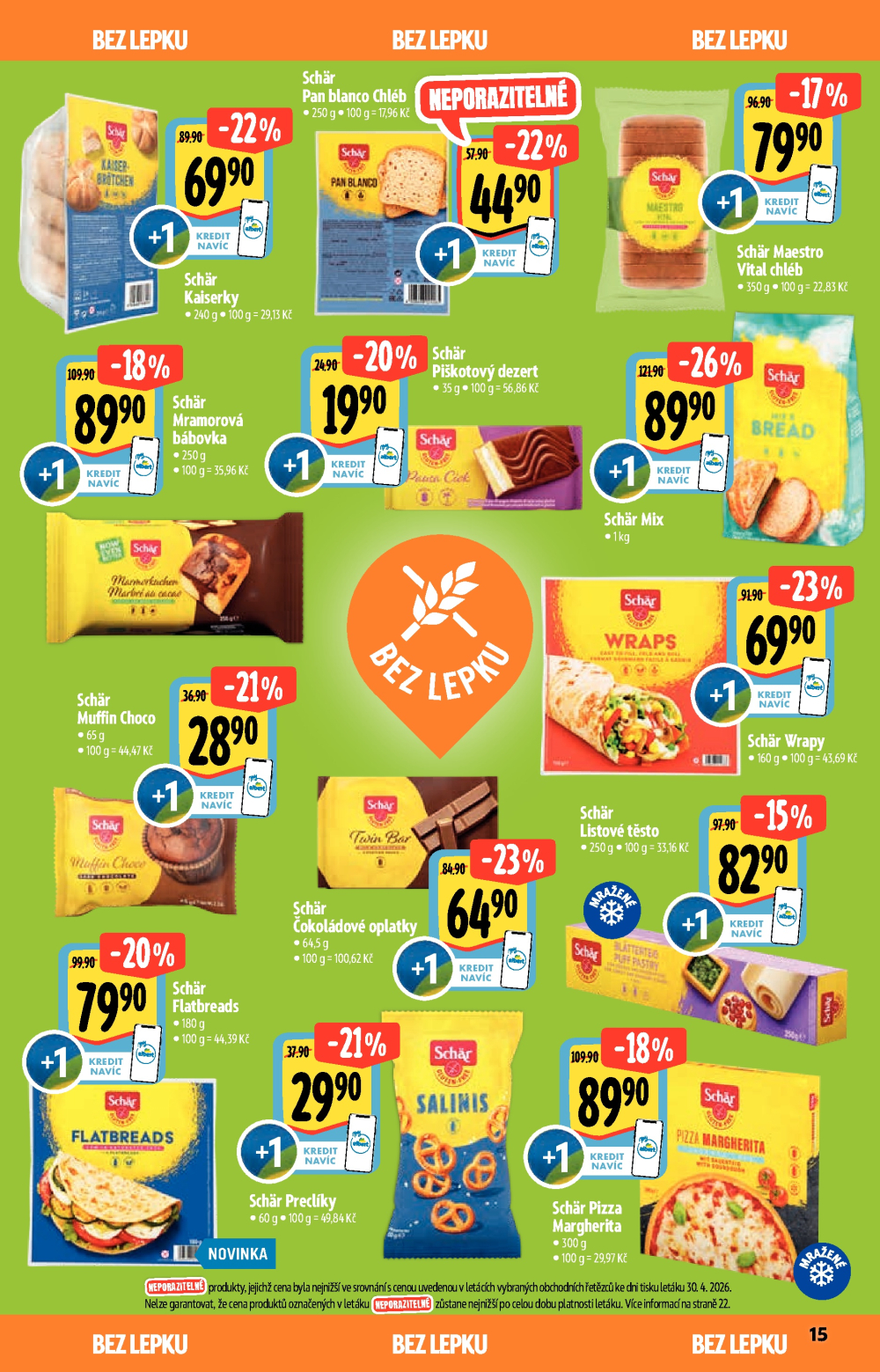 Leták Albert Hypermarket - Akční katalog Bio - strana 15