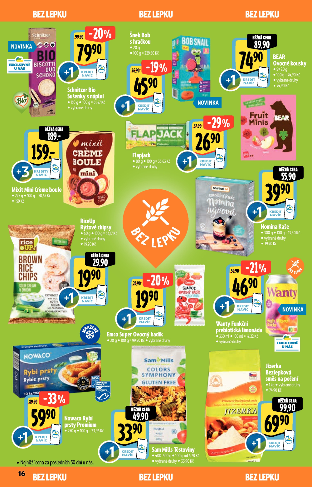 Leták Albert Hypermarket - Akční katalog Bio - strana 16