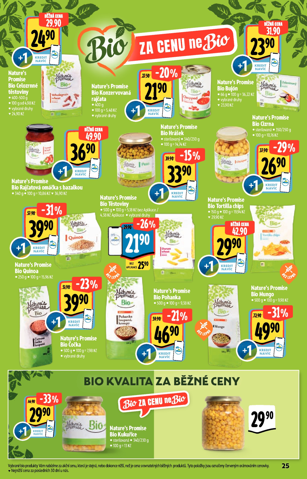 Leták Albert Hypermarket - Akční katalog Bio - strana 25