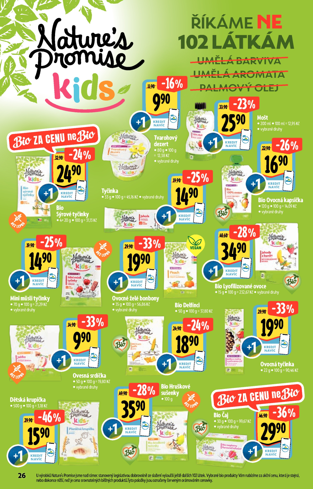 Leták Albert Hypermarket - Akční katalog Bio - strana 26