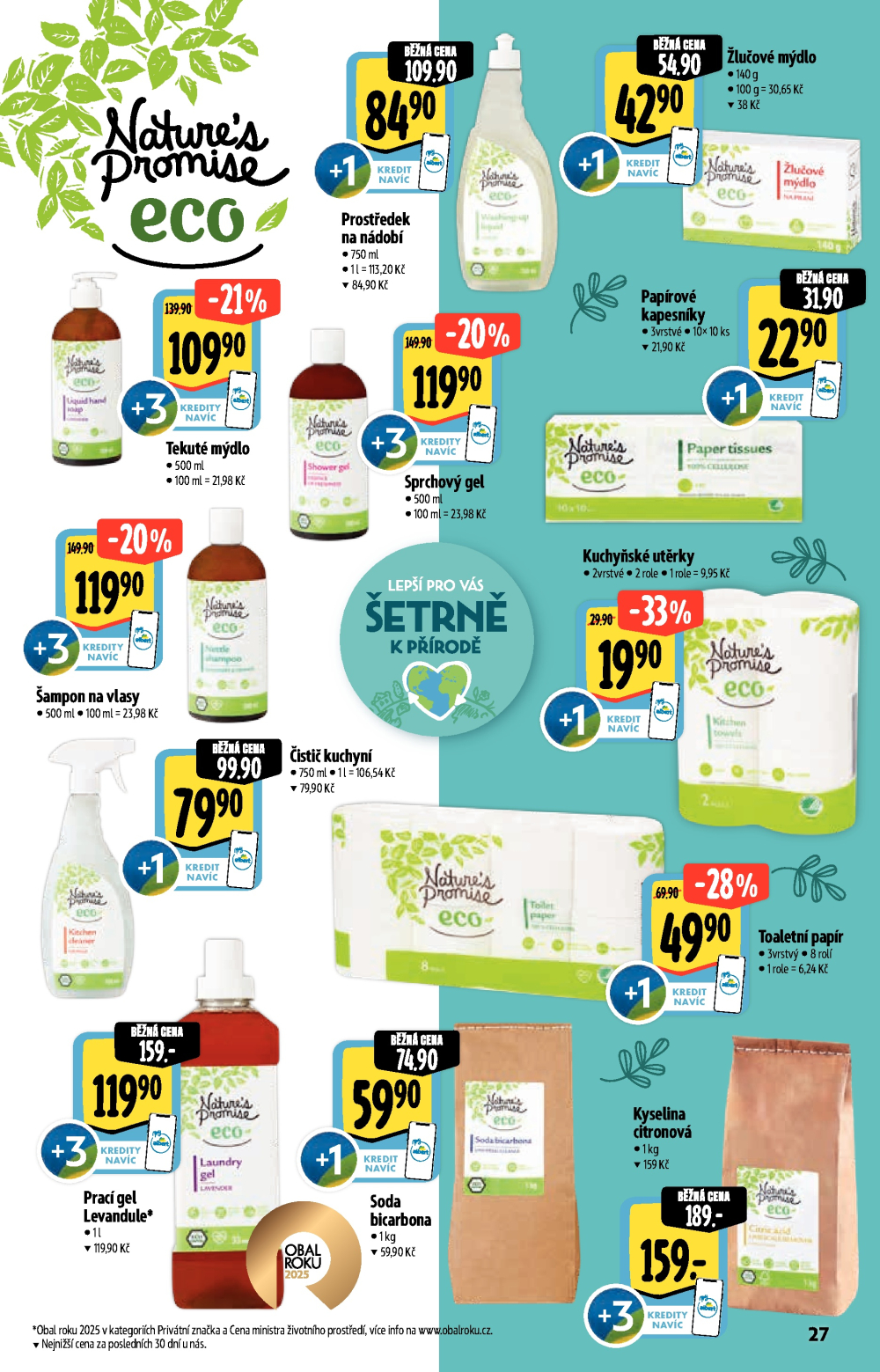 Leták Albert Hypermarket - Akční katalog Bio - strana 27