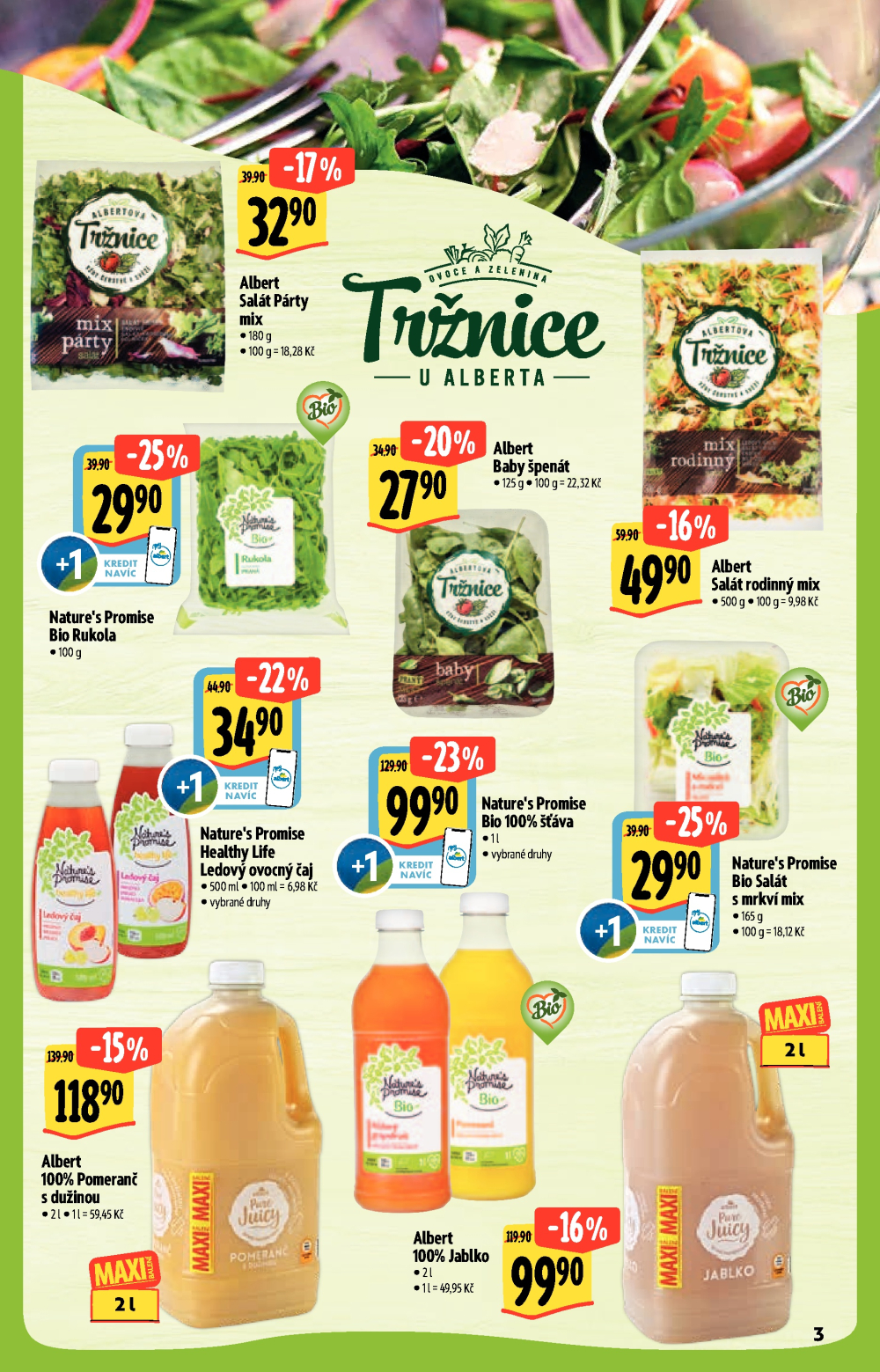 Leták Albert Hypermarket - Akční katalog Bio - strana 3