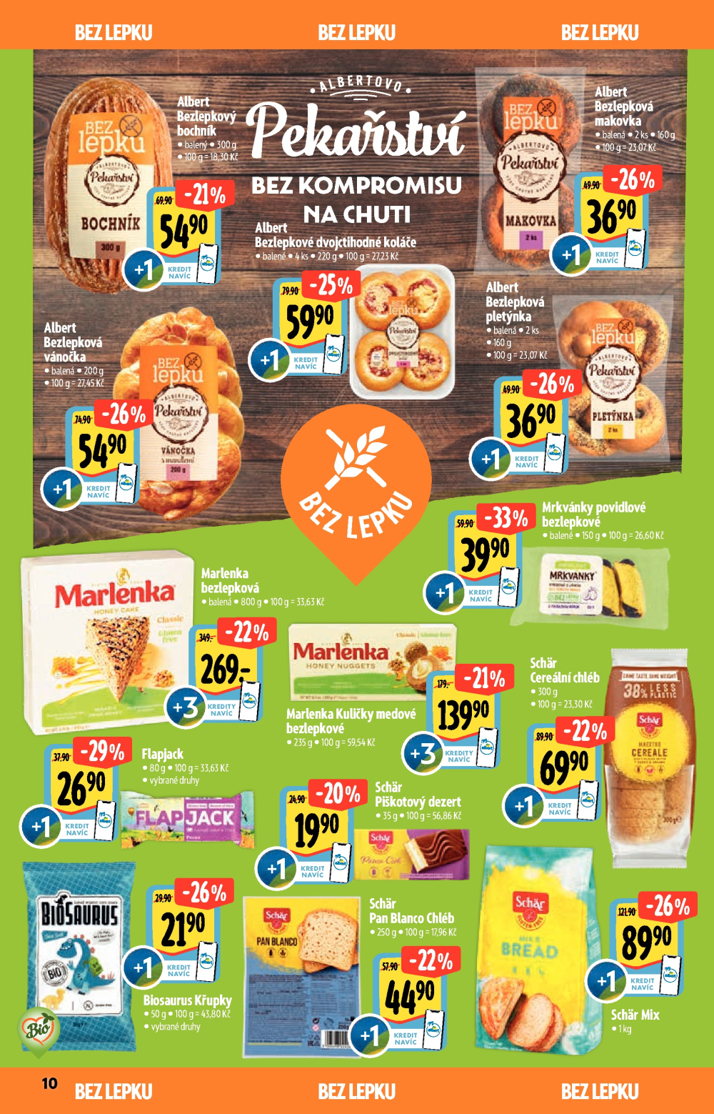 Leták Albert Supermarket - Akční katalog Bio - strana 10
