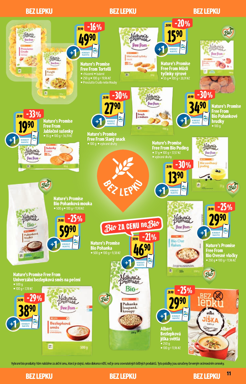 Leták Albert Supermarket - Akční katalog Bio - strana 11